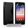 Caseflex Huawei Ascend P7 Silicone Gel S-Line Case - Black