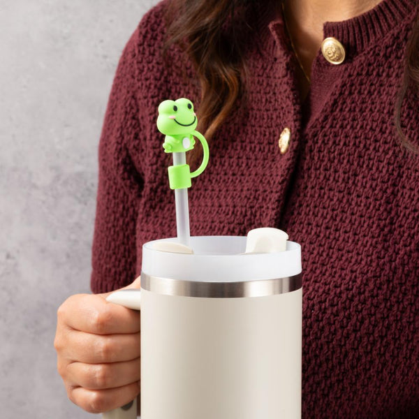 Happy Frog Straw Cover Topper - alternate view