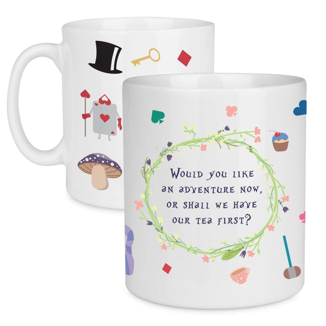 Alice in Wonderland Adventure Quote Mug - Mobile Madhouse