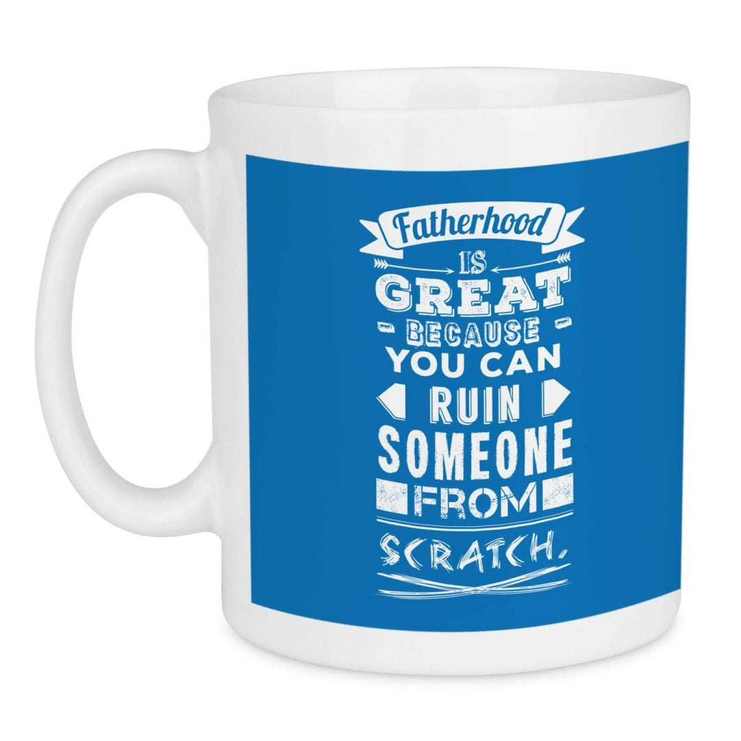 Fatherhood Is Great Large Fathers Day Mug - Mobile Madhouse