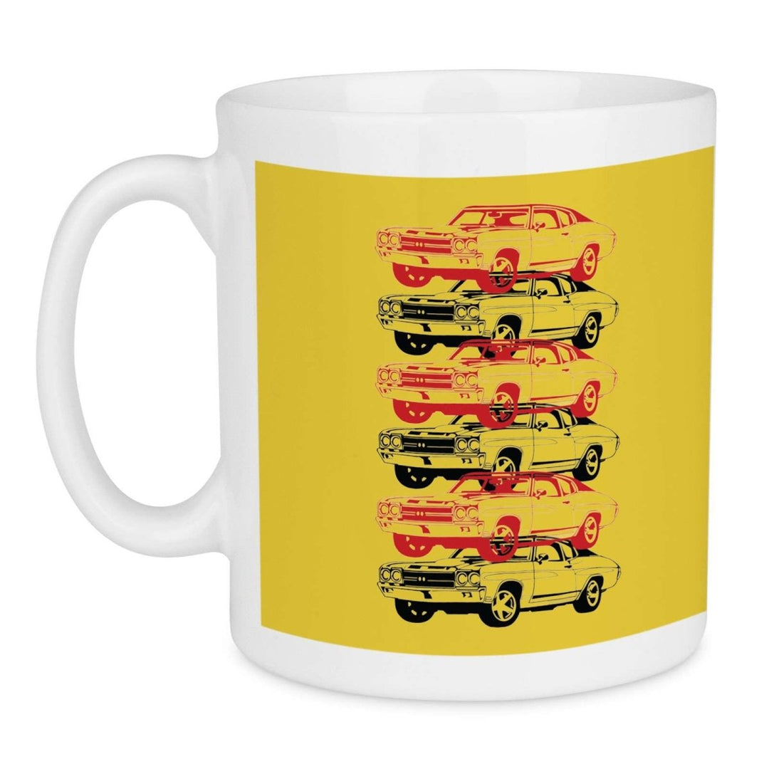 Farthers Day Classic Mustang Car Dad Mug - Mobile Madhouse
