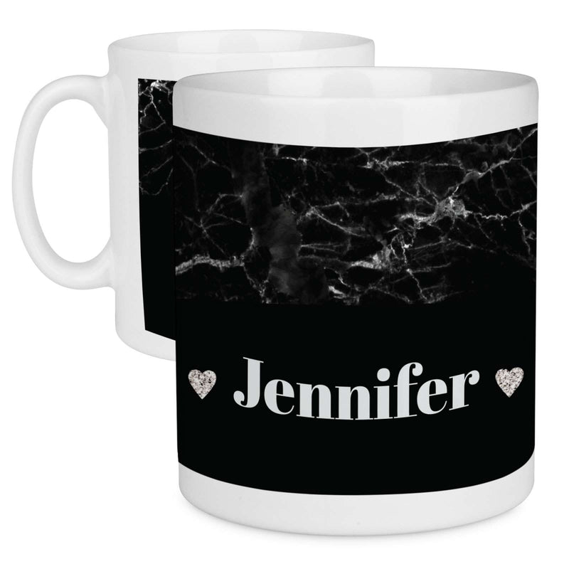 Black Marble Personalised Name Mug - Mobile Madhouse