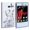 Yousave Accessories LG Optimus L3Butterfly IMD Hard Case - White