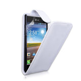 YouSave Accessories LG Optimus L7 White Leather Effect Flip Case