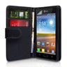 Yousave Accessories LG Optimus L7 Leather-Effect Wallet Case - Black
