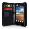 Yousave Accessories LG L5 Leather-Effect Wallet Case - Black