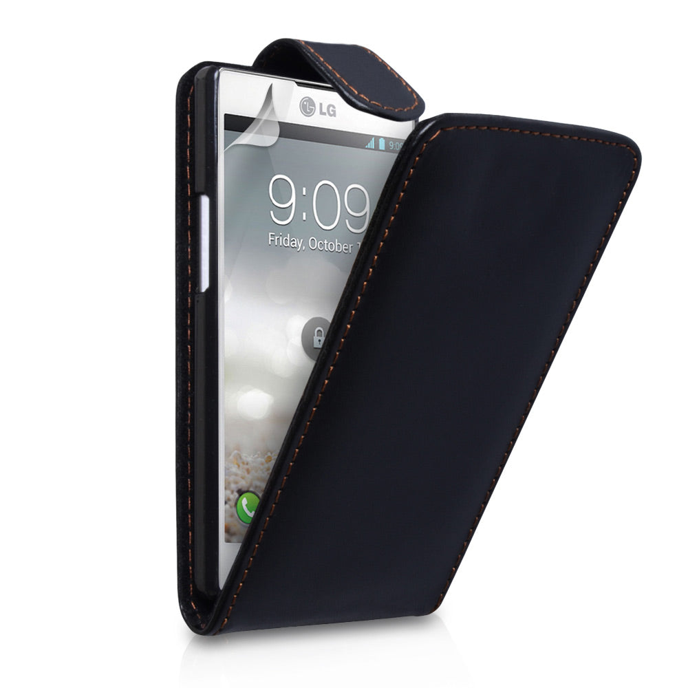 YouSave Accessories LG Optimus L9 Black Leather Effect Flip Case