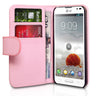 Yousave Accessories LG Optimus L9 Leather-Effect Wallet Case - Baby Pink
