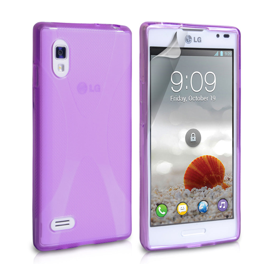 YouSave Accessories LG Optimus L9 Purple Gel X-Line Gel Case