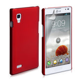 YouSave Accessories LG Optimus L9 Red Hard Hybrid Case