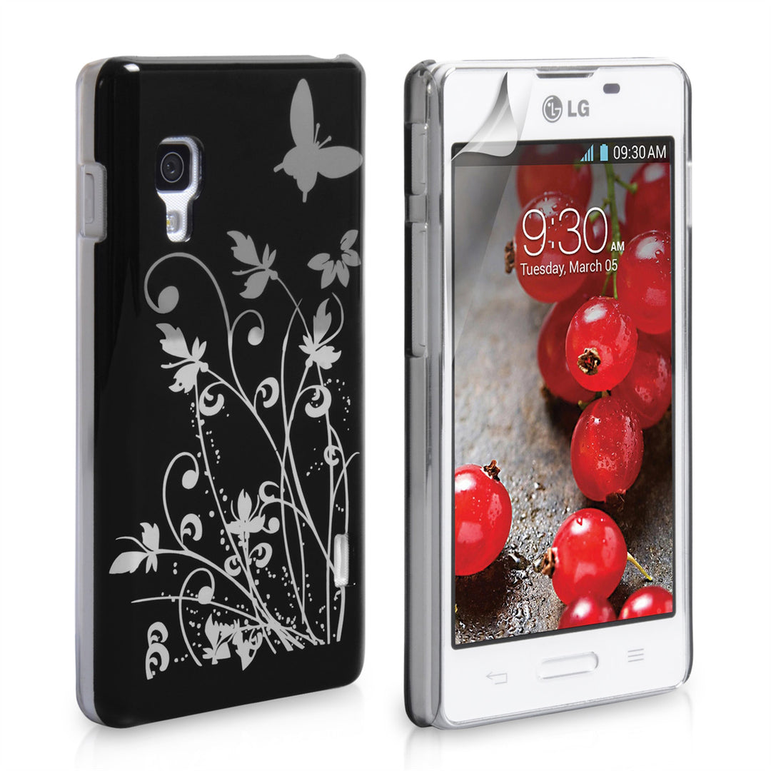 YouSave Accessories LG L5 II Black IMD Hard Case