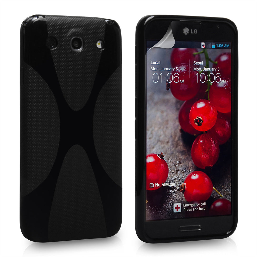 YouSave Accessories LG G Pro X-Line Gel Case - Black