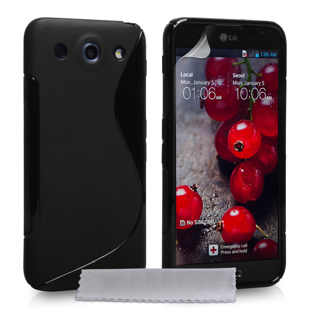 YouSave Accessories LG G Pro S Line Gel Case - Black