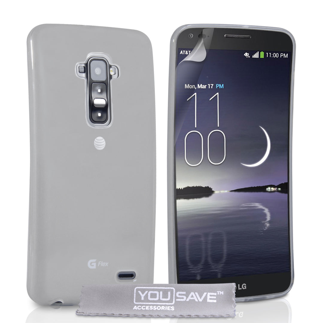 YouSave Accessories LG G Flex Silicone Gel Case - Clear