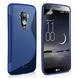 Caseflex LG G Flex Silicone Gel S-Line Case - Blue