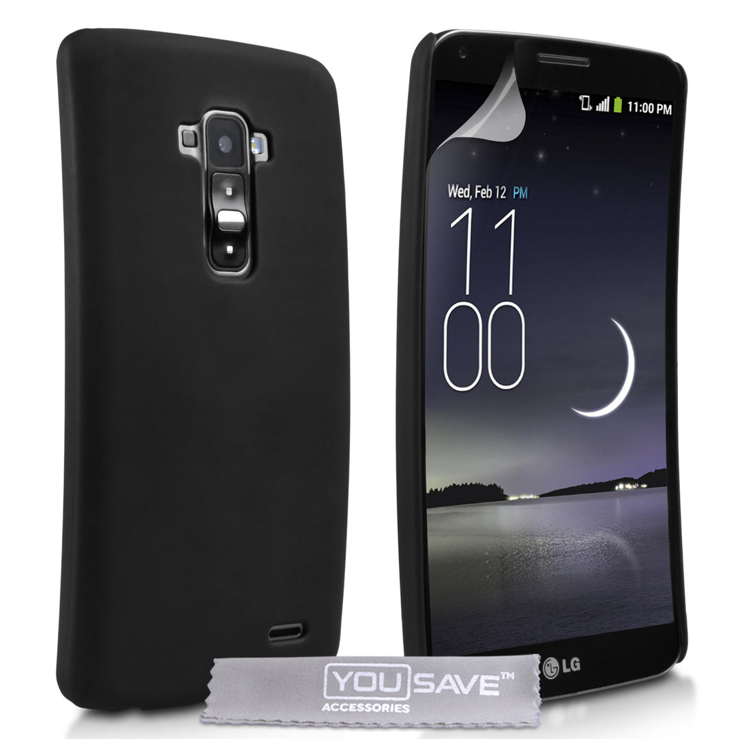 YouSave Accessories LG G Flex Hard Hybrid Case - Black