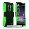 Yousave Accessories LG G Flex Tough Mesh Combo Silicone Case - Green-Black