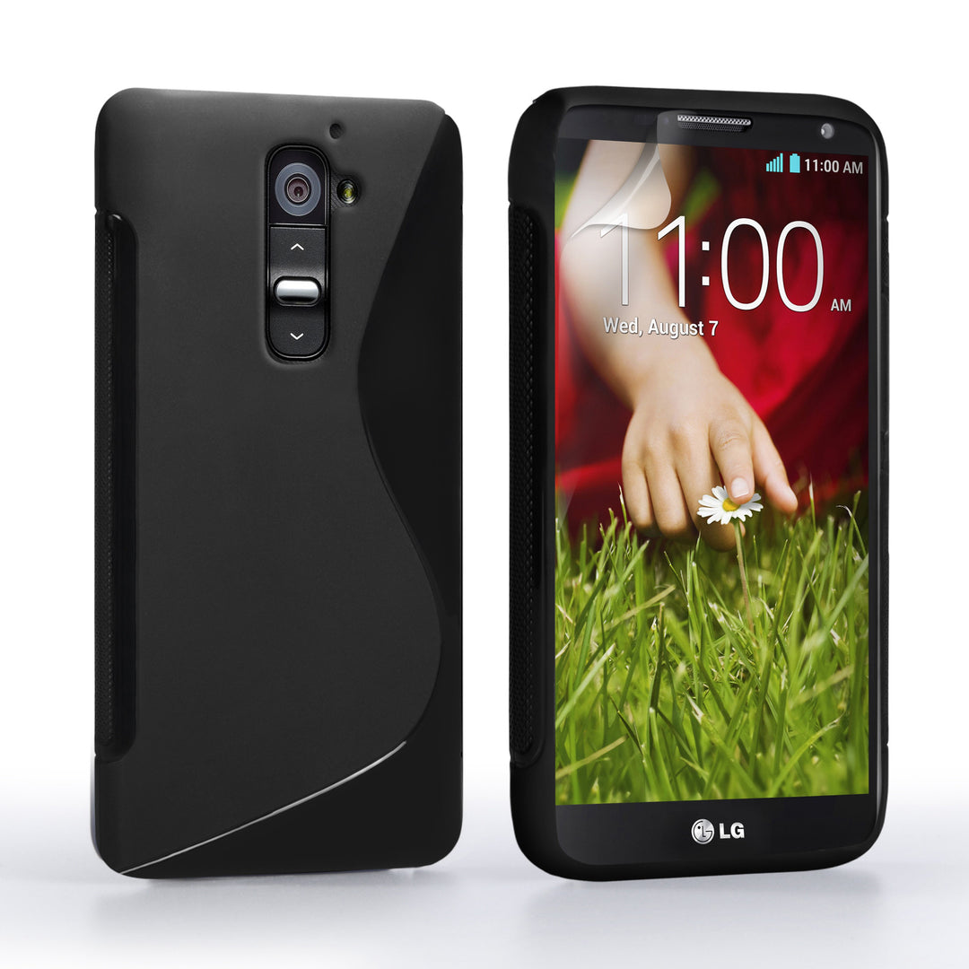 Caseflex LG G2 Mini Silicone Gel S-Line Case - Black