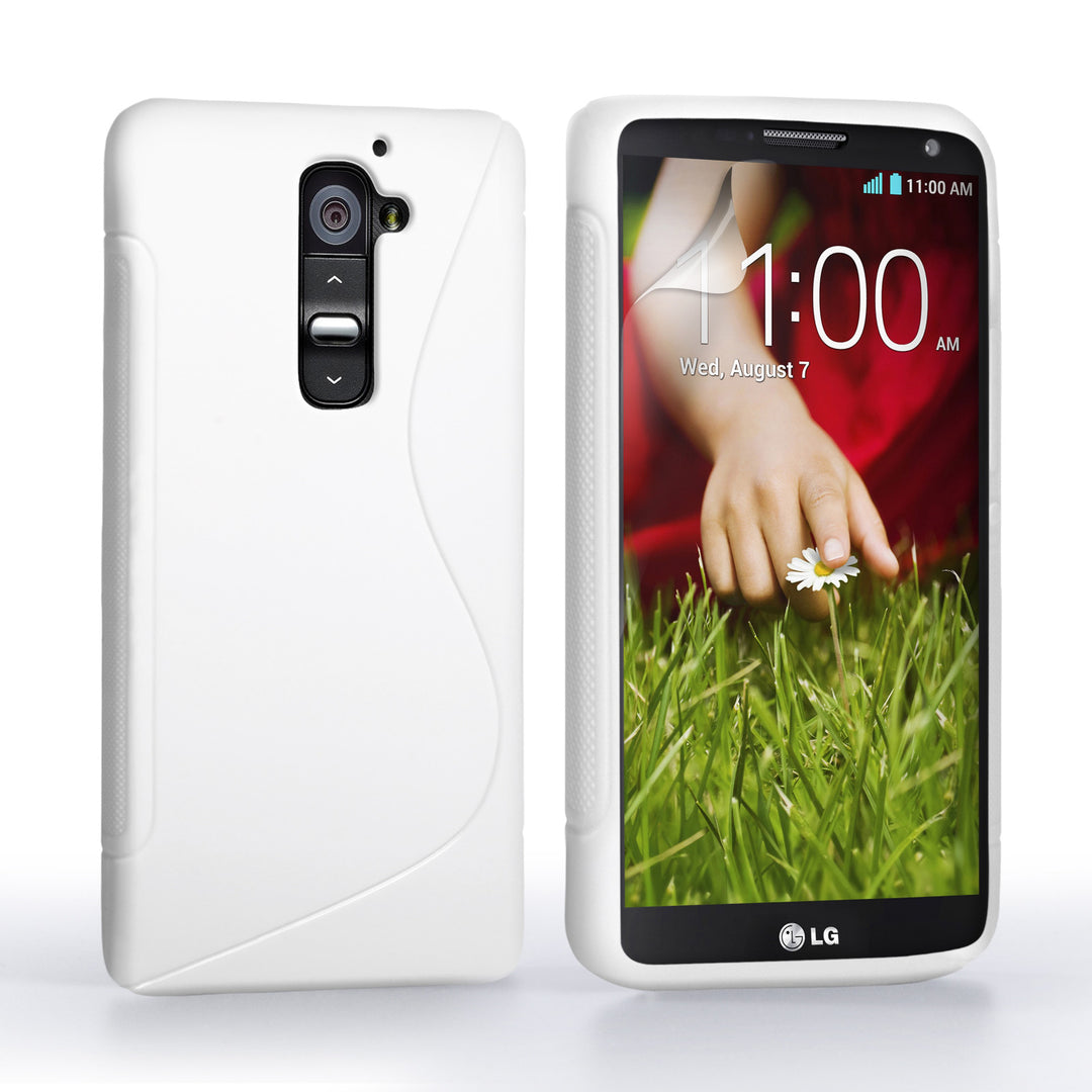 Caseflex LG G2 Mini Silicone Gel S-Line Case - White