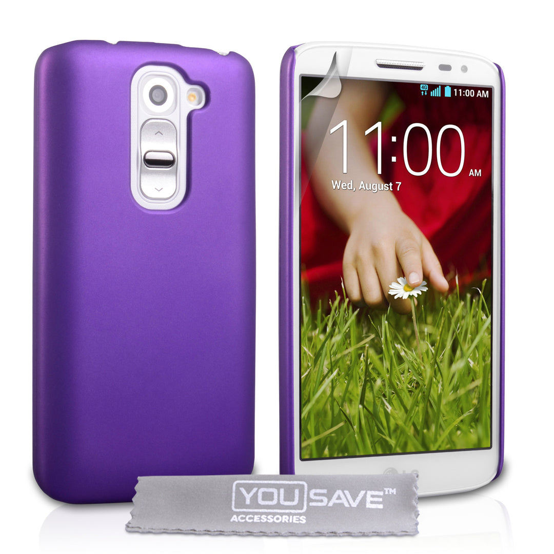 YouSave Accessories LG G2 Mini Hard Hybrid Case - Purple