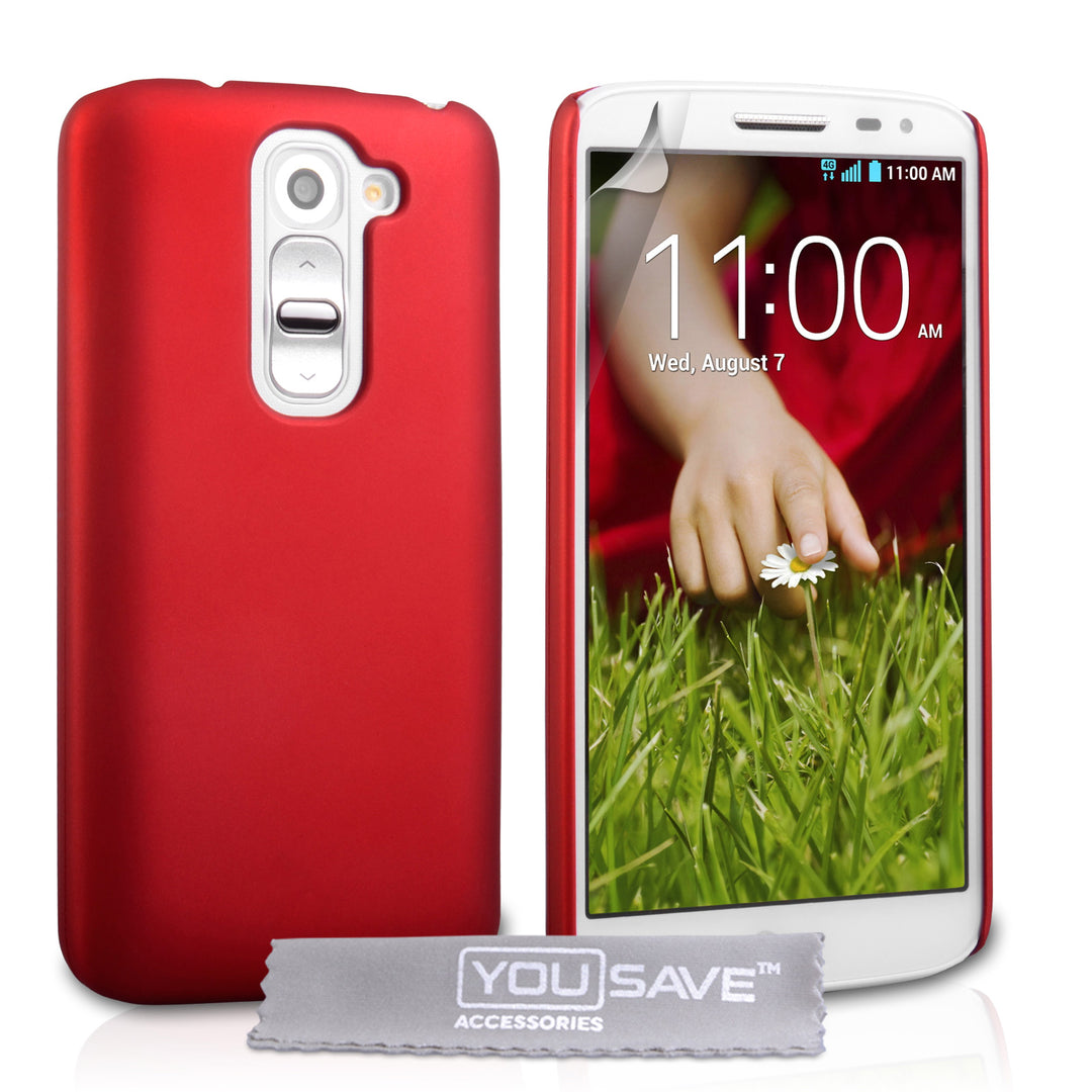 YouSave Accessories LG G2 Mini Hard Hybrid Case - Red