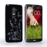 Yousave Accessories LG G2 Mini Floral Butterfly Hard Case - Black-Silver