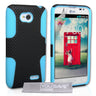 Yousave Accessories LG L70 Tough Mesh Combo Silicone Case - Blue-Black