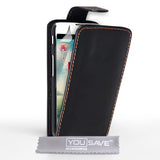 YouSave Accessories LG L70 Leather-Effect Flip Case - Black