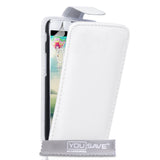 YouSave Accessories LG L70 Leather-Effect Flip Case - White