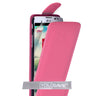 Yousave Accessories LG L70 Leather-Effect Flip Case - Hot Pink
