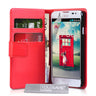 Yousave Accessories LG L70 Leather-Effect Wallet Case - Red