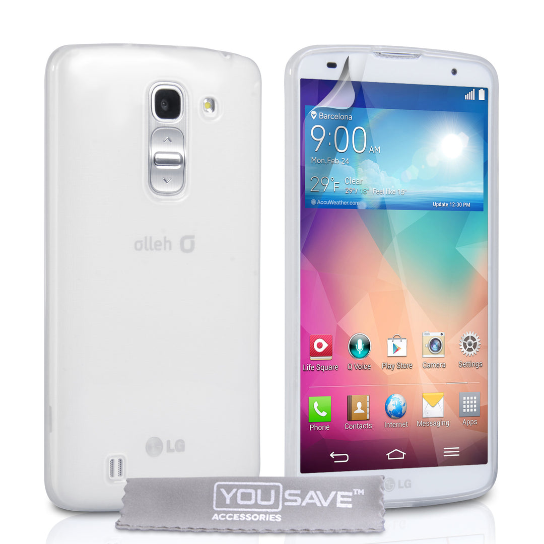 YouSave Accessories LG G Pro 2 Silicone Gel Case - Clear