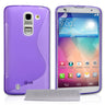 Caseflex LG G Pro 2 Silicone Gel S-Line Case - Purple
