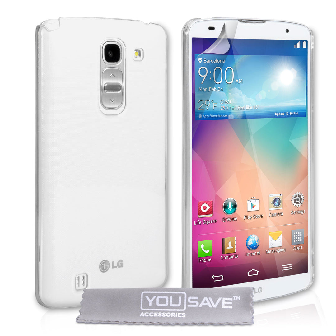 YouSave Accessories LG G Pro 2 Hard Case - Crystal Clear