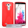 Yousave Accessories LG G3 Silicone Gel X-Line Case - Red