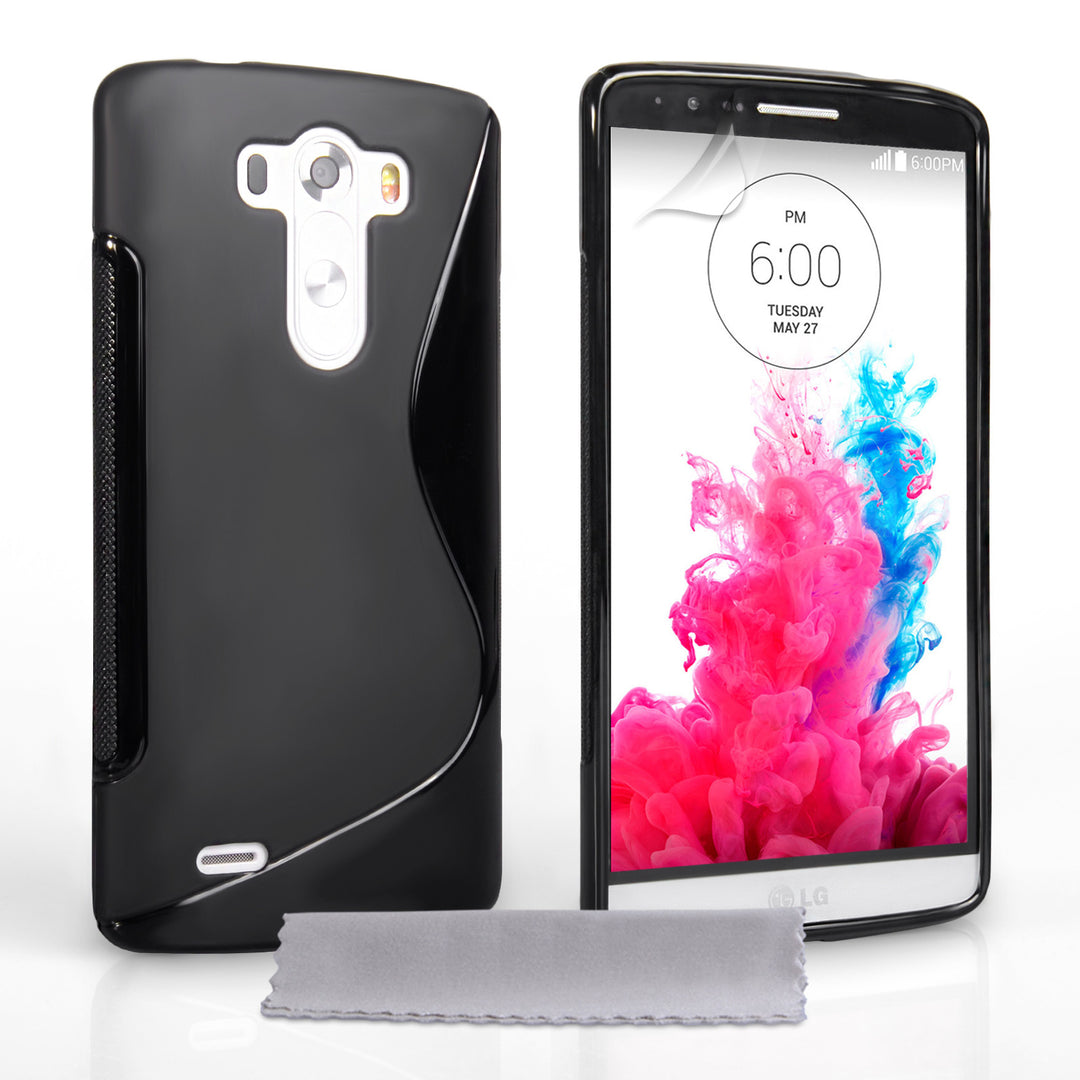 Caseflex LG G3 Silicone Gel S-Line Case - Black