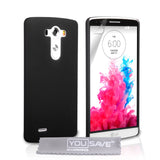 YouSave Accessories LG G3 Hard Hybrid Case - Black