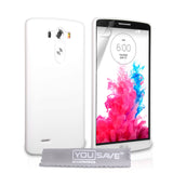 YouSave Accessories LG G3 Hard Hybrid Case - White