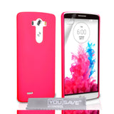 YouSave Accessories LG G3 Hard Hybrid Case - Hot Pink