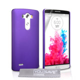 YouSave Accessories LG G3 Hard Hybrid Case - Purple