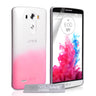 Yousave Accessories LG G3 Raindrop Hard Case - Baby Pink-Clear