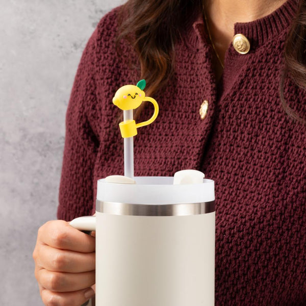 Lemon Straw Cover Topper - alternate view