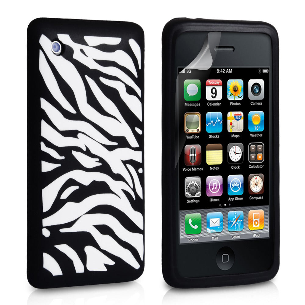 YouSave Accessories iPhone 3G / 3GS Zebra Silicone Case