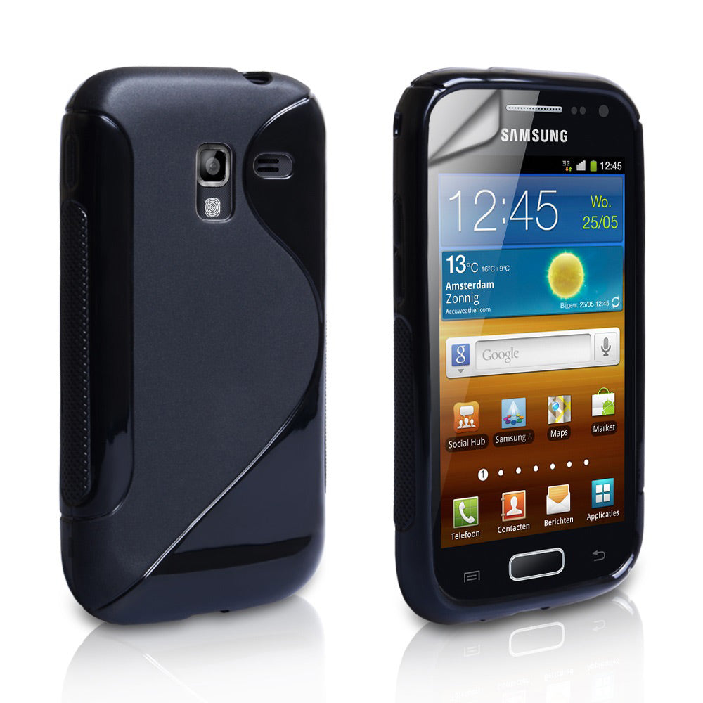 Caseflex Samsung Galaxy Ace S-Line Case - Black
