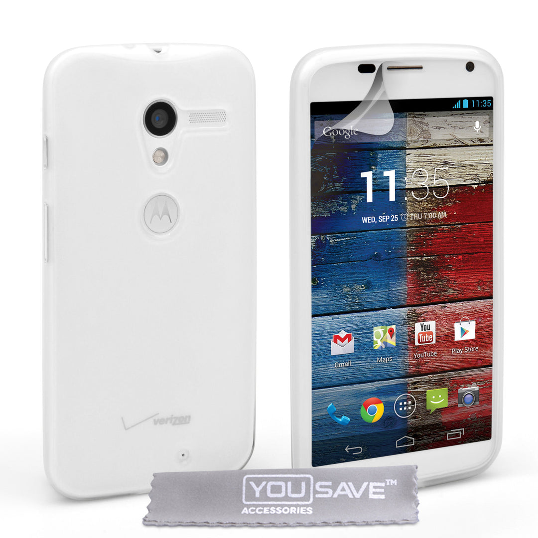 YouSave Accessories Motorola Moto X Silicone Gel Case - Clear