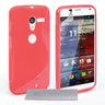 Caseflex Motorola Moto X Silicone Gel S-Line Case - Red