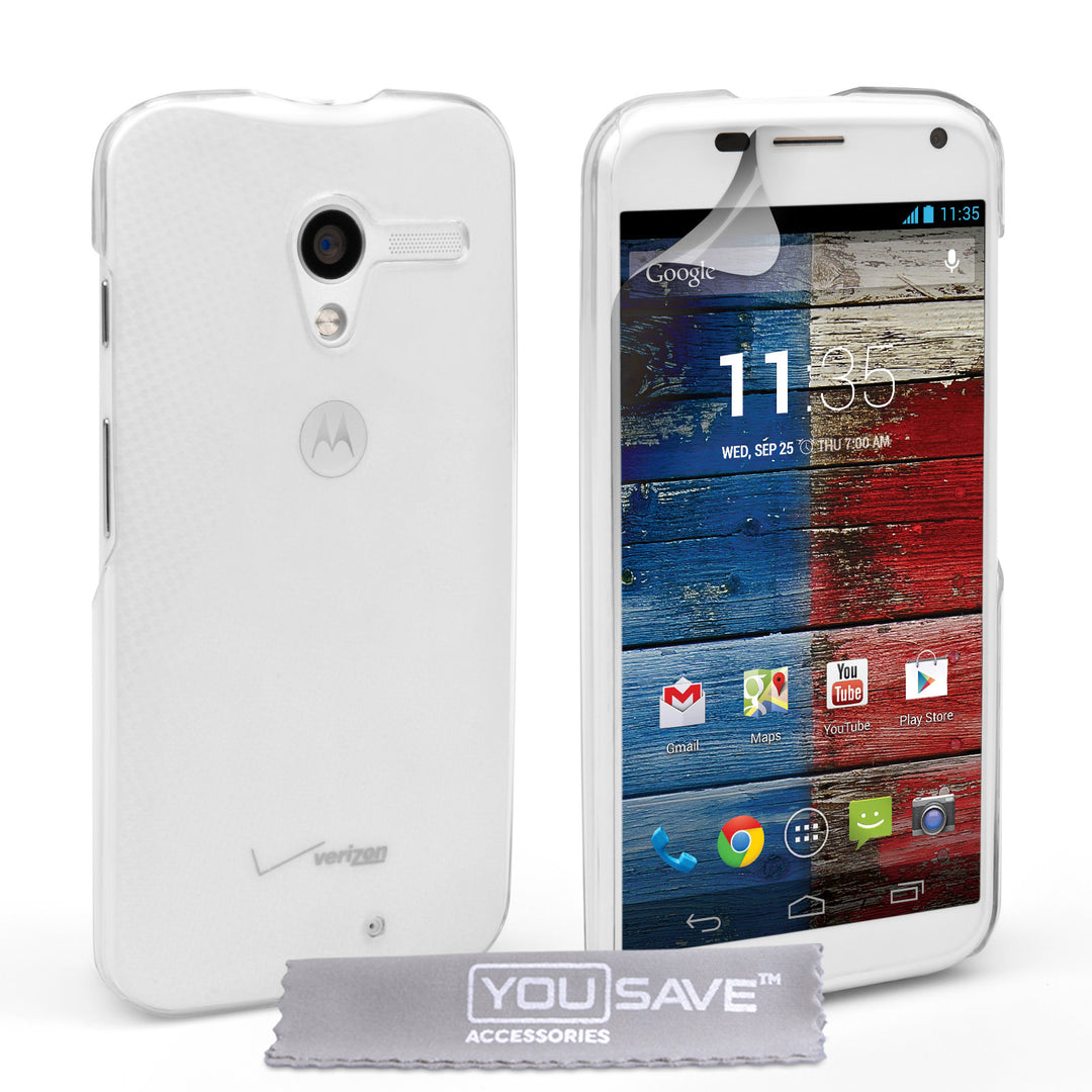 YouSave Accessories Motorola Moto X Hard Case - Crystal Clear