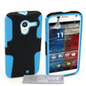 Motorola Moto X Tough Mesh Combo Silicone Case - Blue-Black