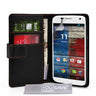 Yousave Accessories Motorola Moto X Leather-Effect Wallet Case - Black