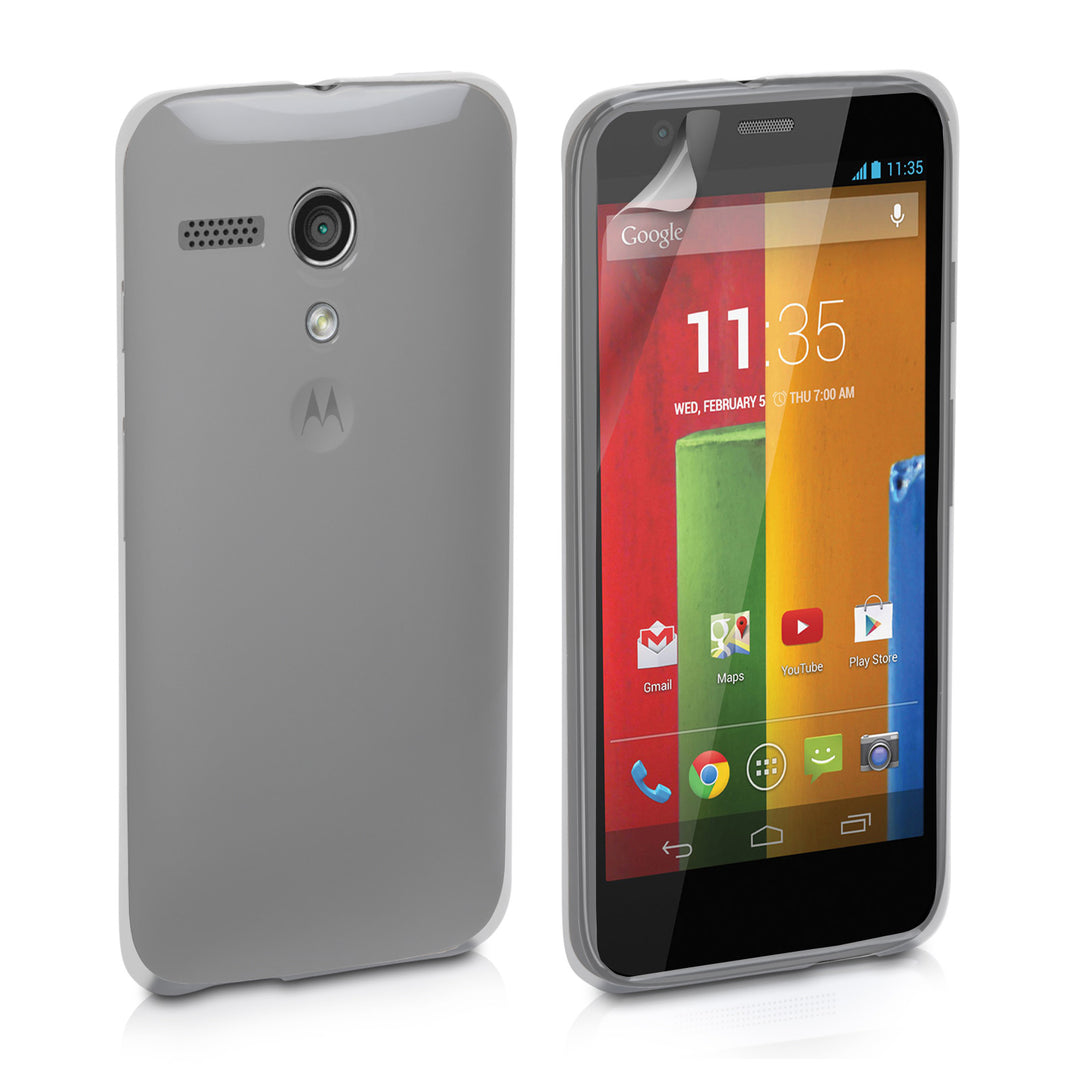YouSave Accessories Motorola Moto G Silicone Gel Case - Clear